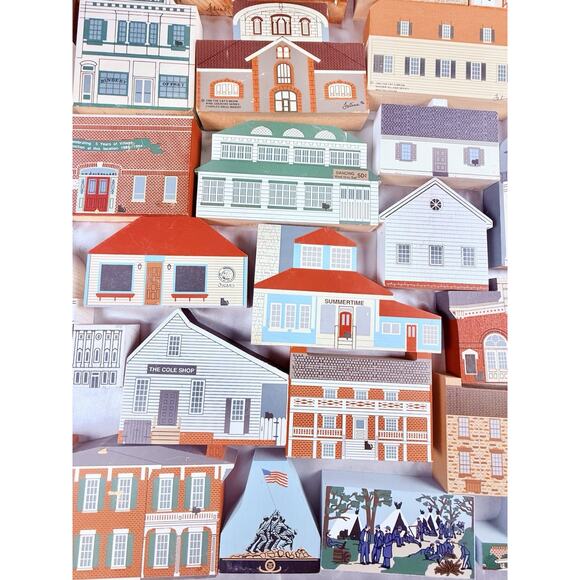 Rare Huge Lot 47 Cat’s Meow Village Signed Faline 1987–1997 Civil War Series - Picture 8 of 15